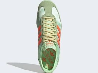 Adidas SL 72 RS Light Green Orange Sneakers Men's Size 8-9Running Shoes