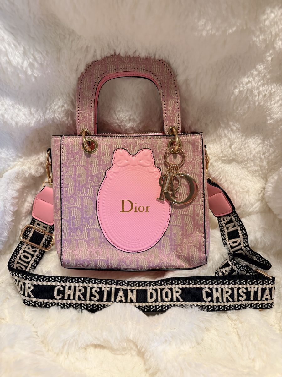 Designer Inspired Canal Street Handbag Pink New