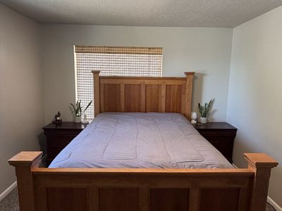 Solid Wood Queen Bed Frame - Headboard & Footboard Included.