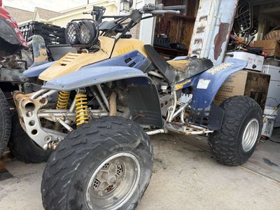 Yamaha Warrior 350 Electric Start ATV - Blue / Yellow