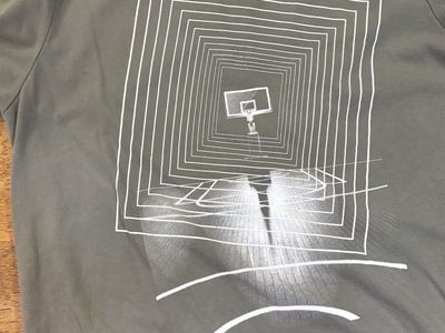 Xersion Boy's Quick-Dri Basketball Graphic Tee Shirt Size L (14/16) Gray Recycled Polyester