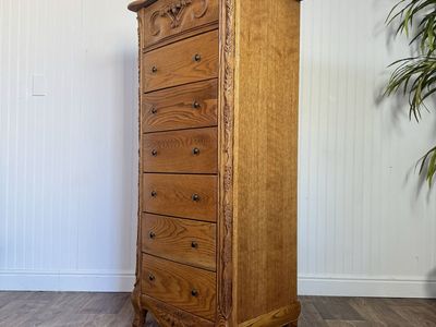Vintage Oak Lingerie Chest of Drawers- Oakwood Interiors Versailles Collection