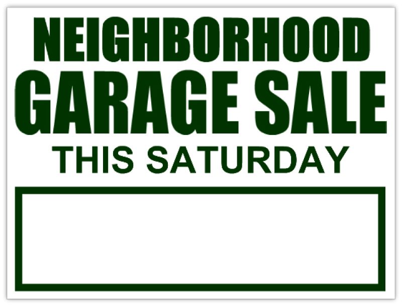 Neighborhood Garage Sale