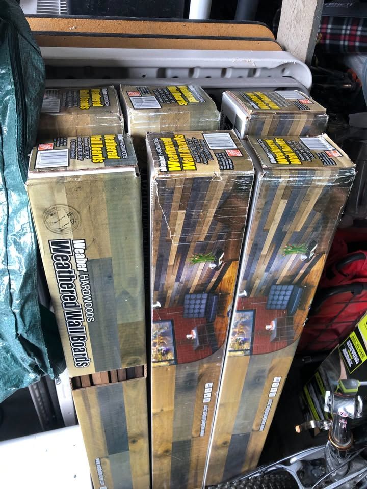 New Weaber Hardwood Weathered Wall Boards 6 Boxes