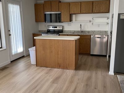 10'3" Used Kitchen Cabinets/Counter + 4' Island. Great for a basement apartment!