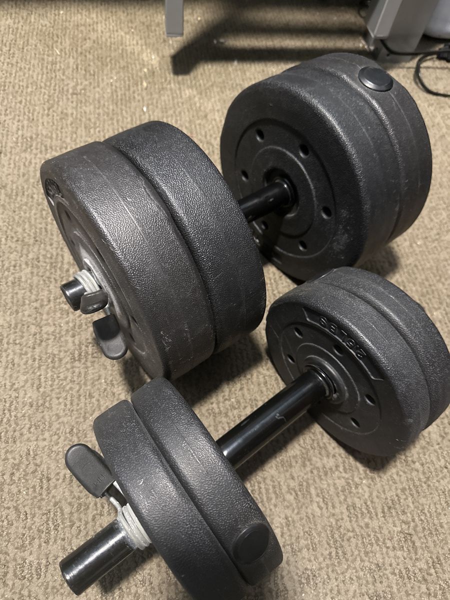 Adjustable Dumbbells Weight Set, Black, Ideal for Home Gym Workouts