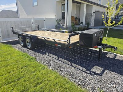 16' Custom flatbed rear and side load ATV Utility Heavy duty trailer