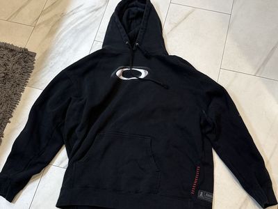 Oakley Los Angeles Angels MLB Baseball Graphic Black Pullover Hoodie XL