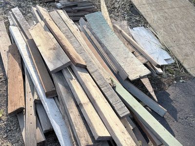 Assorted Reclaimed Scrap Wood Lumber Pile