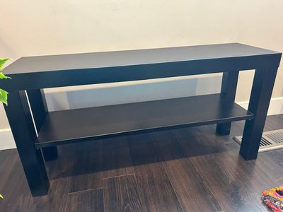 Modern Black 2-Tier Coffee Table / Side Table – Sleek & Functional!