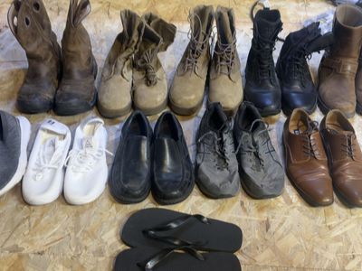 Men’s shoes/boots/ and Oakley sunglasses