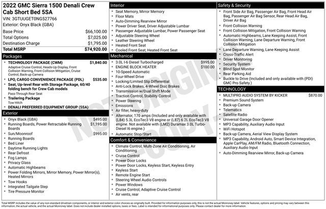 2022 GMC 1500 Denali