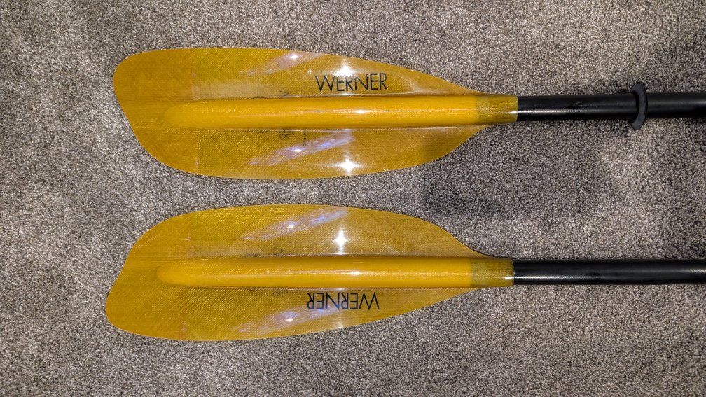 Werner Camano Kayak Paddles - Used, Excellent Condition, Lightweight, Two-Piece