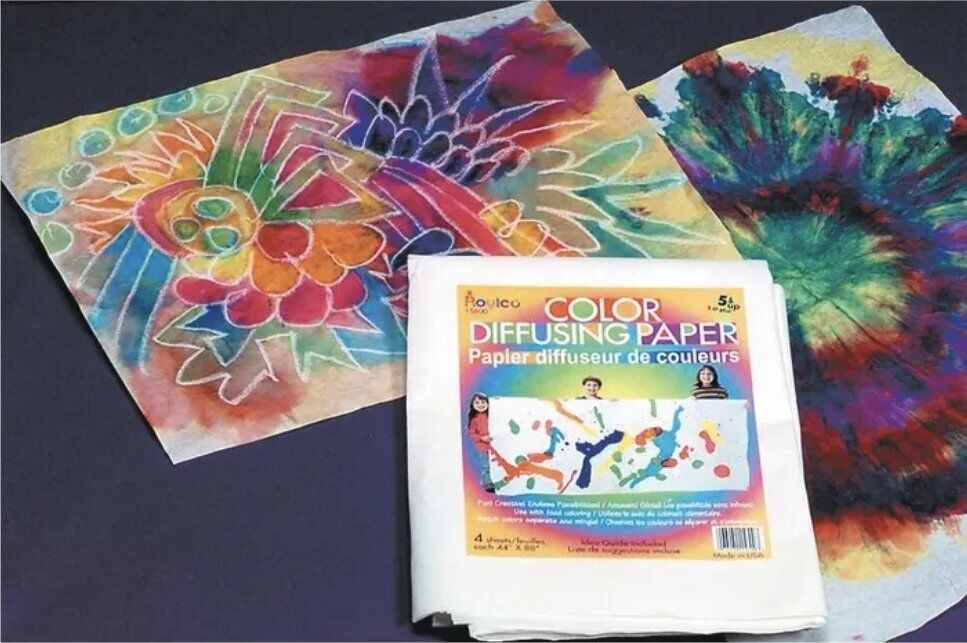 Roylco Color Diffusing Paper 9x12in 50 Sheets