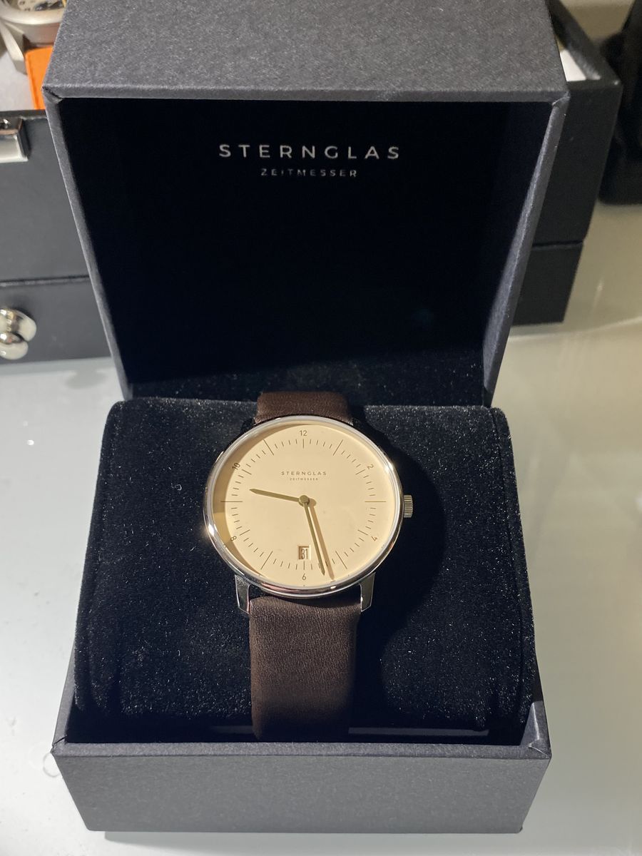 Sternglas Naos Quartz Watch (Sand Brown)