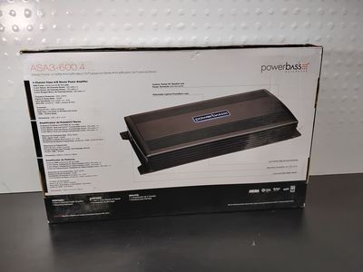 PowerBass ASA3-600.4 / 4-channel, Class A/B Car Amplifier - NEW