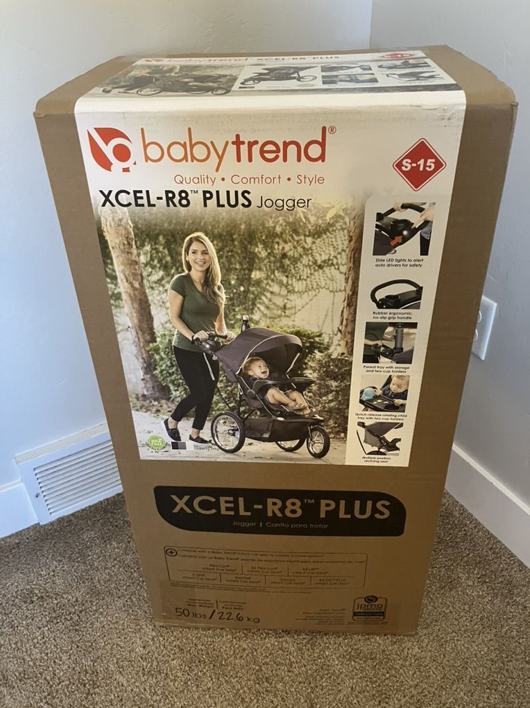 New BabyTrend XCEL-R8 Plus Jogging Stroller