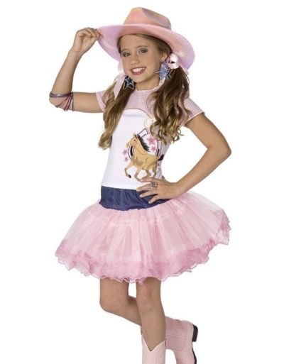 Cowgirl Two Piece Shirt & Skirt Halloween Costume / Party Outfit 