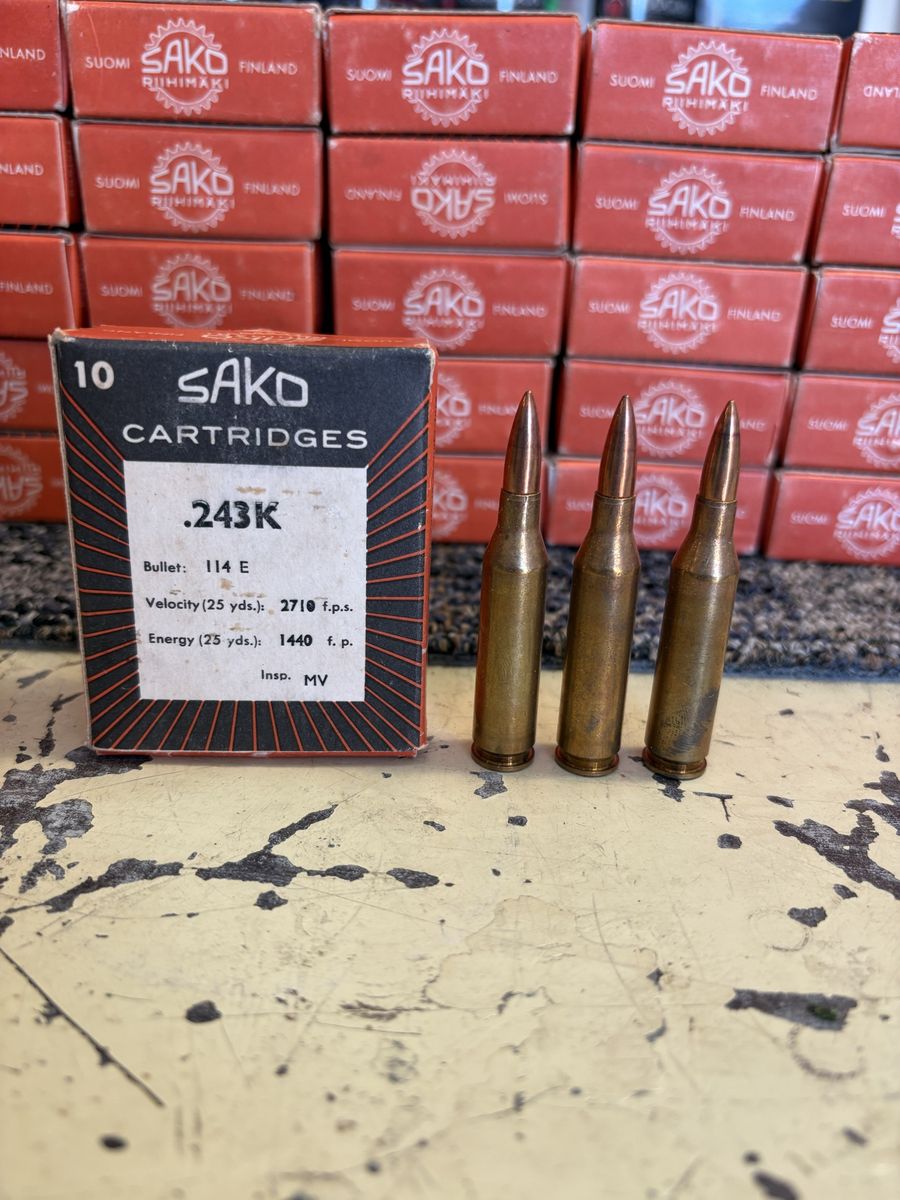 Vintage Sako .243 Ammo (447 Rounds)