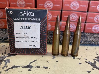Vintage Sako .243 Ammo (447 Rounds)