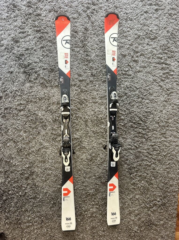 Rossignol E RTL 77 Waist 166 CM Skis W Bindings