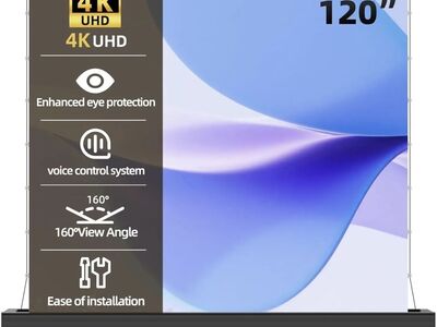 New 120 Motorized Floor Rising Alr Screen