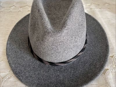 Gray Brixton Wool Unisex Fadora Hat