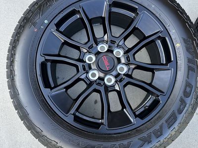 3rd Gen Toyota Tundra TRD 20” Wheels + Falken Wildpeak A/T Tires — Under 100 Miles