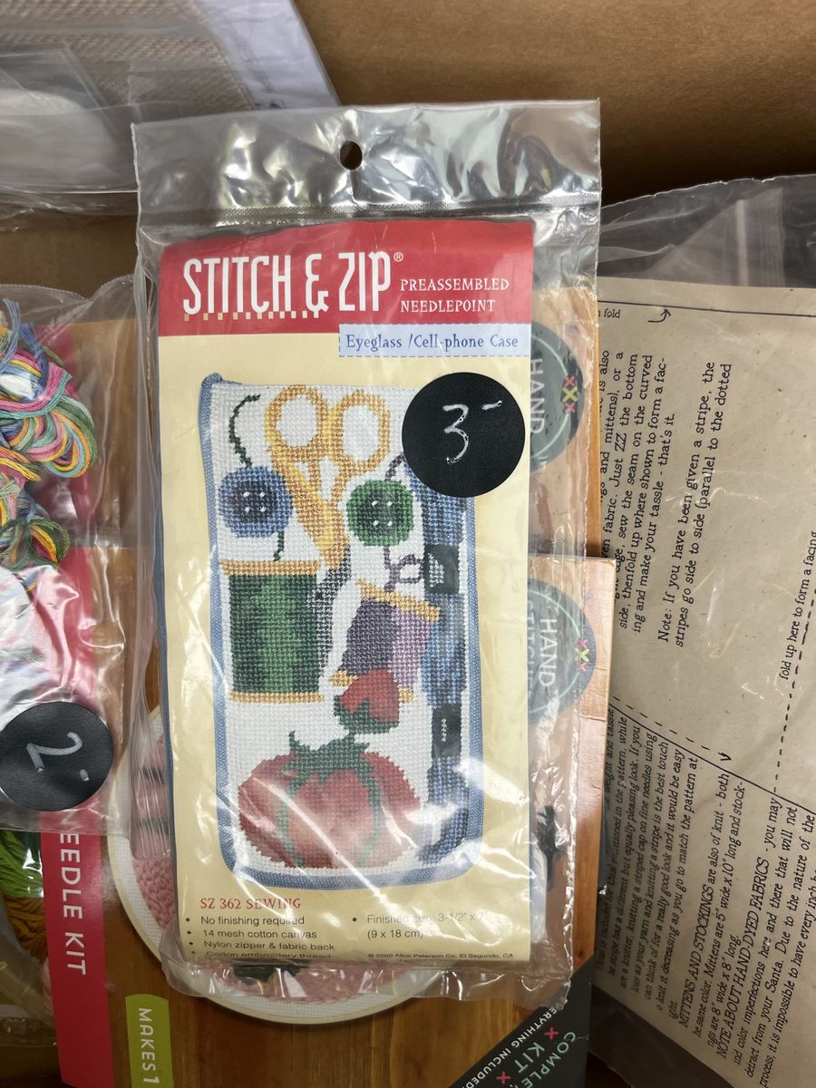 New cross stitching kits. $6 for both.