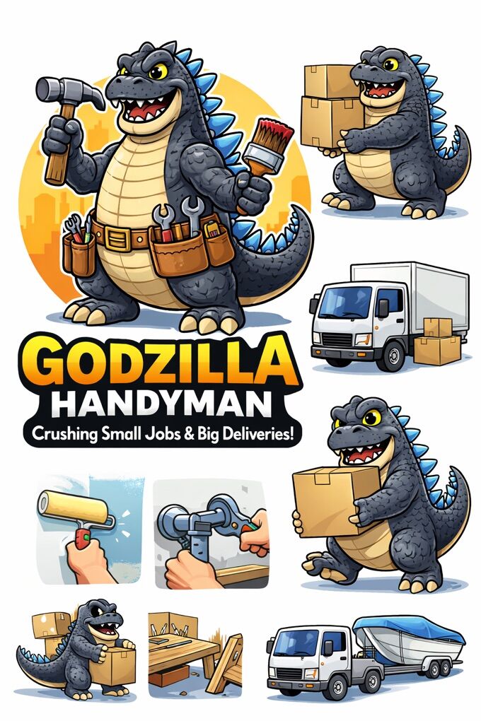 Godzilla Handyman  Small Jobs & Big Deliveries