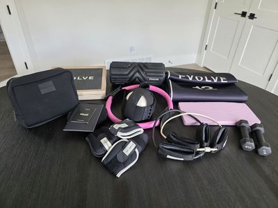 Pvolve Total Body Fitness Kit - Includes Foam Roller, P.Ball, Ankle Weights, and more!