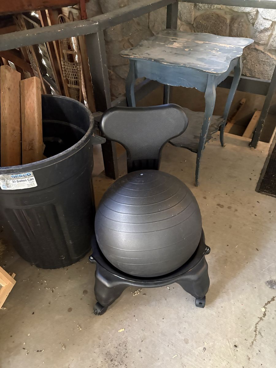 Stability ball desk chair