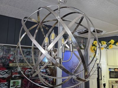 4 Light Geometric Orb Pendant dining room kitchen light chandelier