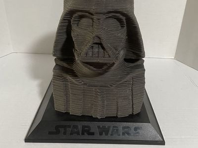 Star Wars Darth Vader 3D Layered Bust Figurine on Stand