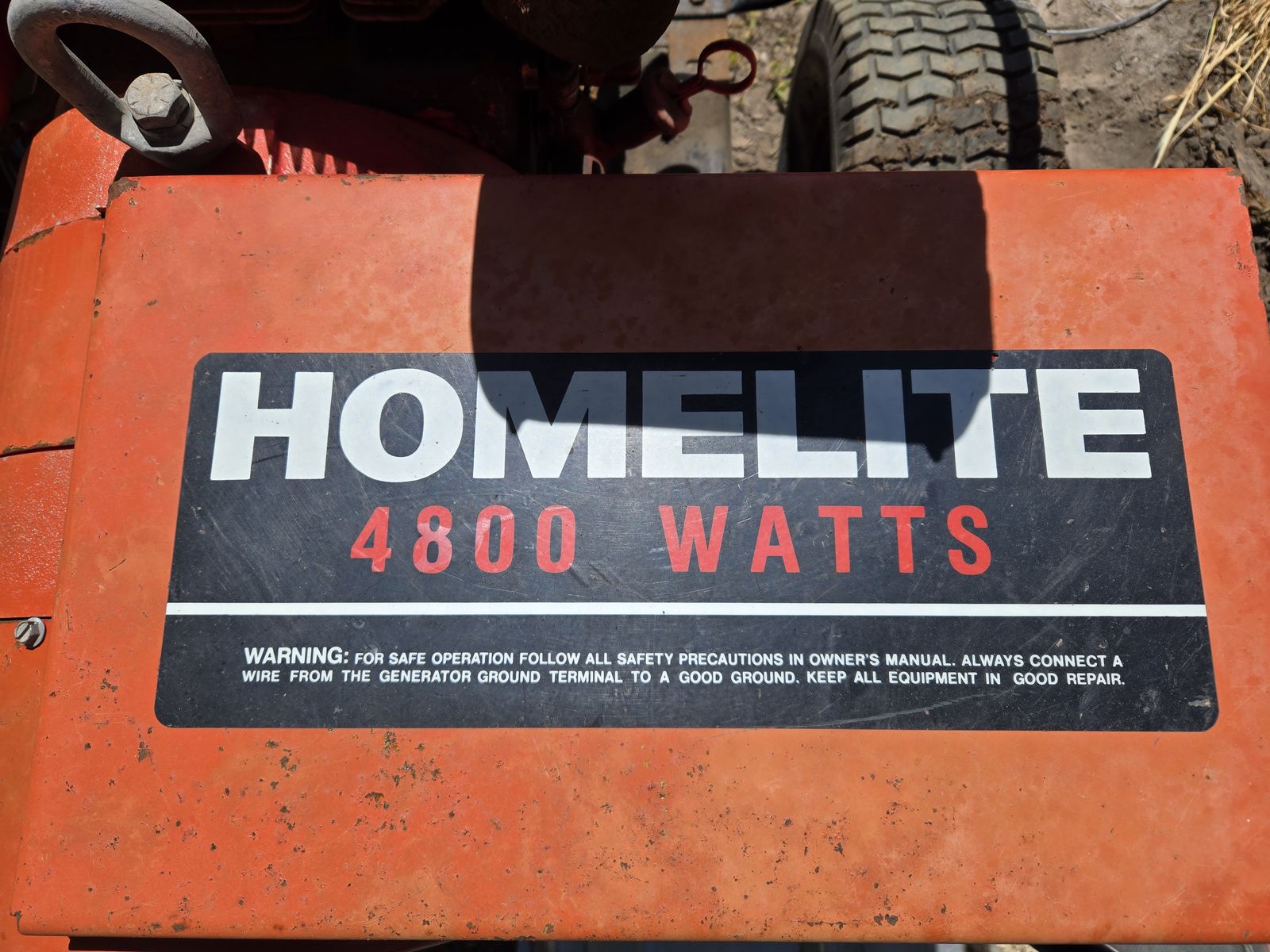 Homelite 4800 watt Generator - Vintage
