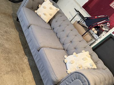Tufted chesterfield sofa