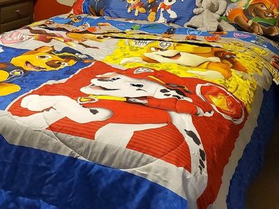 Paw Patrol bedding and curtains