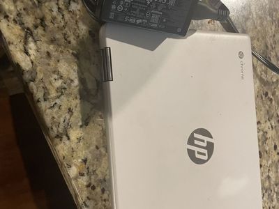 HP Chromebook x360 12b-ca0005cl 12" Laptop - White/Silver - Intel Celeron N4000