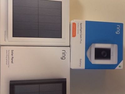 Ring Spotlight Camera w/ 2 Solar Panels