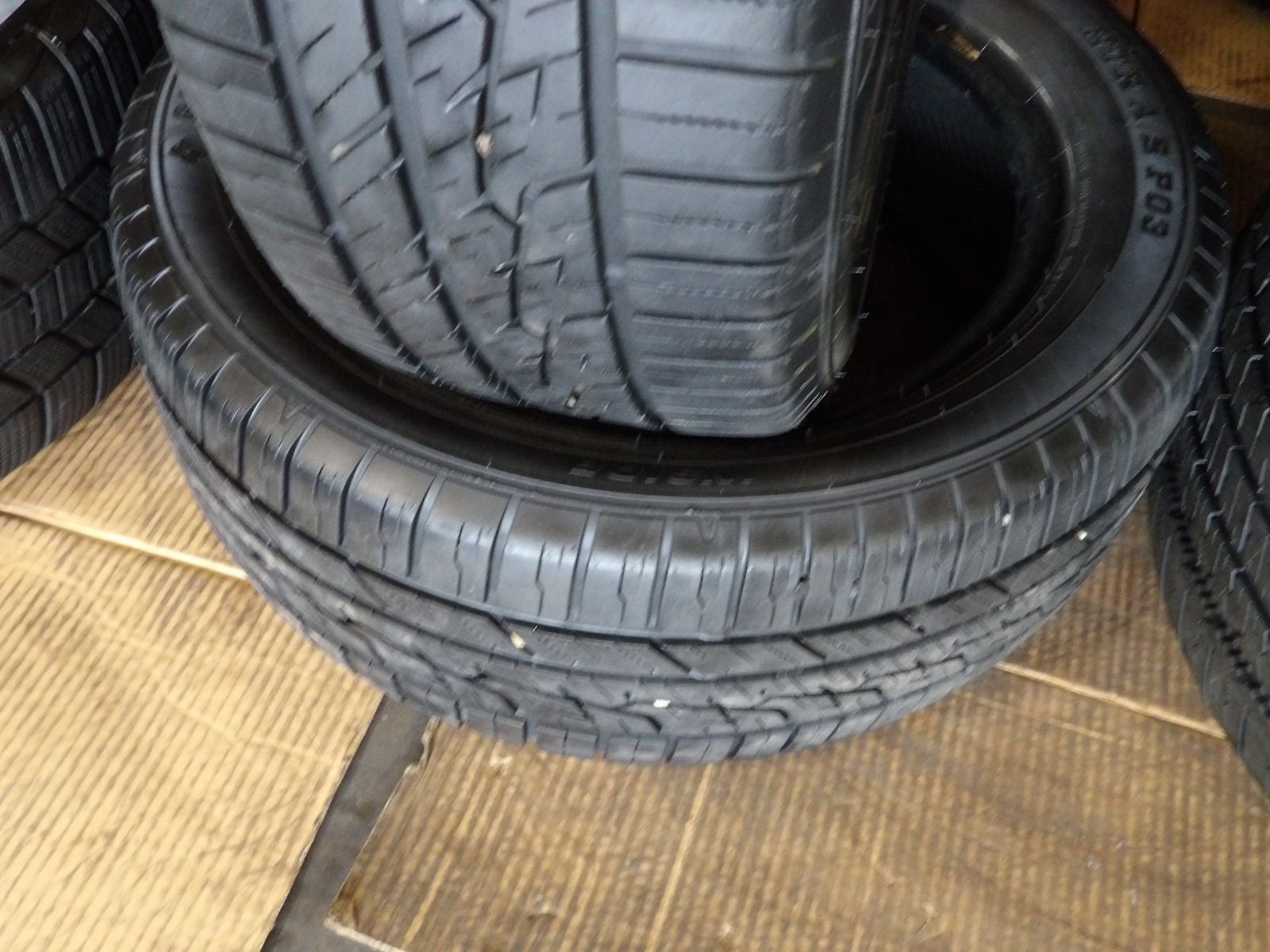 205/55R16 SUMITOMO HTR PO3 A/S PAIR OF TWO USED TIRES
