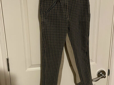 Plaid Full Seat Women's Breeches Size 24