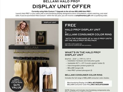 Bellami Pro Merch Display for Salon