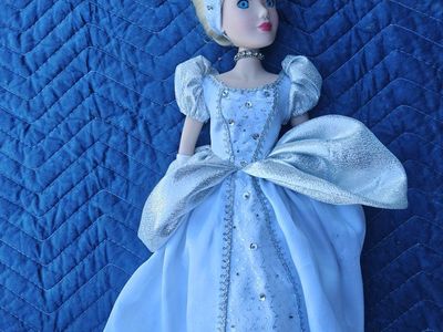 Cinderella Disney Princess Classic Doll - Light Blue Gown, Blond Hair, 11.5"