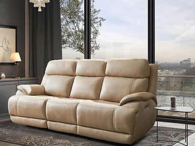 Corrales Leather Power Reclining Sofa with Power Headrests 1558188 #90113