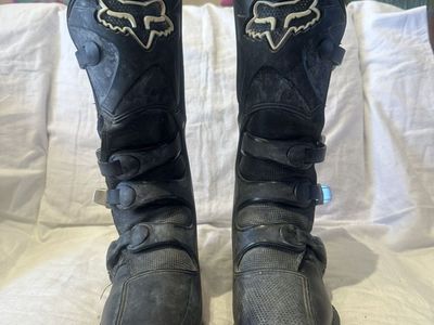 Fox Tracker Men’s Size 10 Black Motorcycle Boots