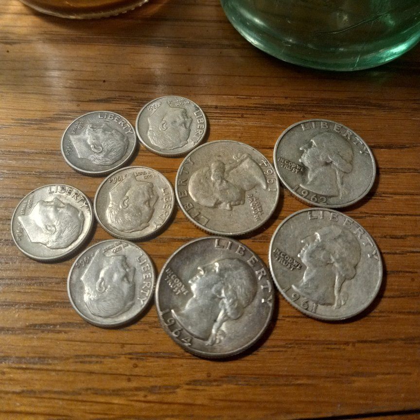 4 quarters & 5 dimes