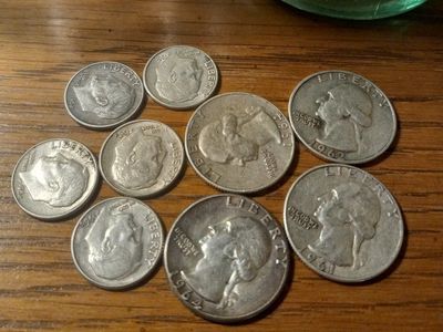 4 quarters & 5 dimes