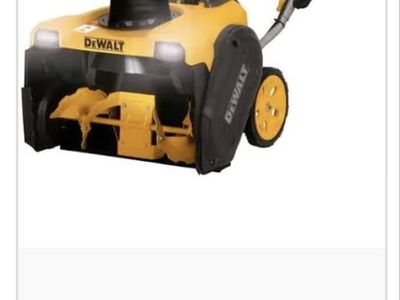 DEWALT 21 in. 60V MAX Single Stage Cordless Electric Snow Blower w/ FlexVolt 12.0Ah Battery