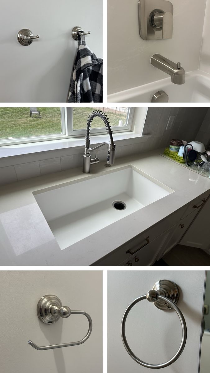 Moen Genta LX Brushed Nickel Complete Home Hardware Bundle — Like New
