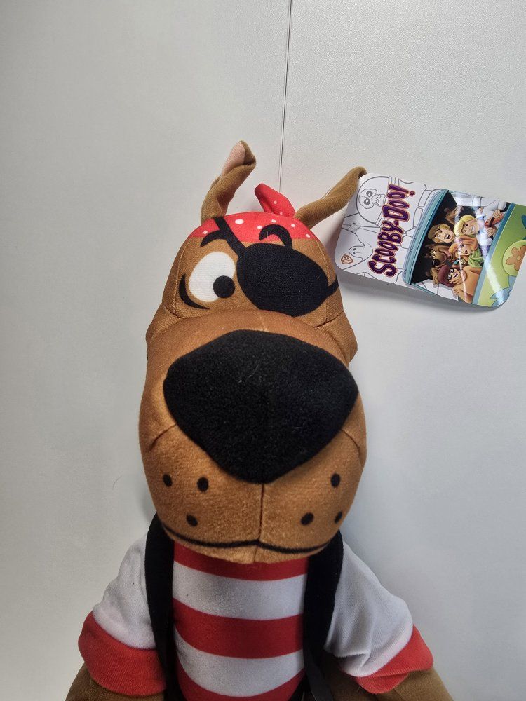Scooby-Doo! Pirate Plush Toy Stuffed Animal with Eyepatch & Bandana - NEW with Tags